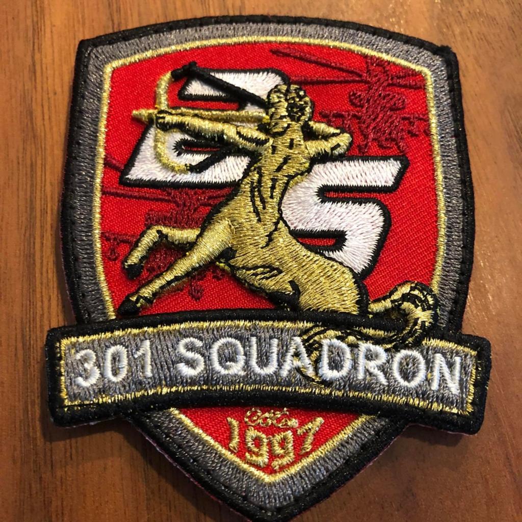 GEZOCHT ,Patch 301 Squadron, Ophalen of Verzenden, Zo goed als nieuw, Patch, Badge of Embleem
