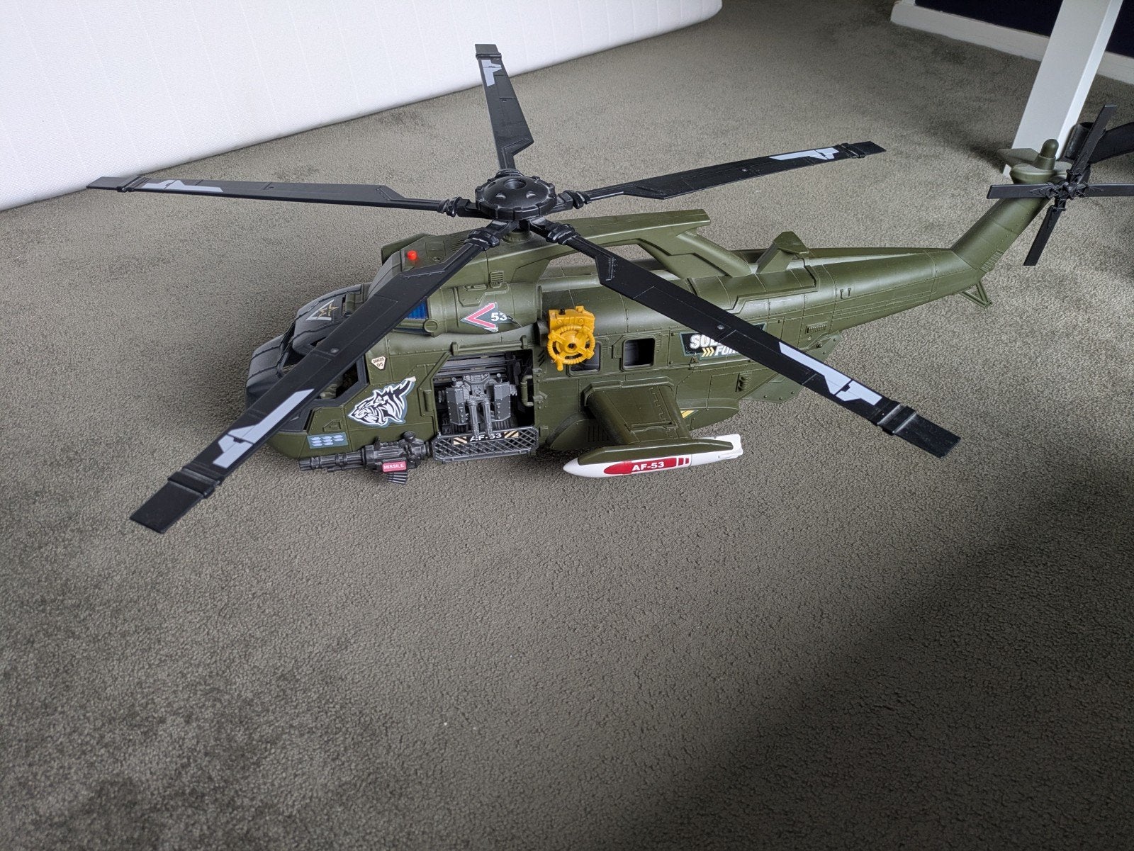 Groot leger helikopter, Kinderen en Baby's, Speelgoed | Speelgoedvoertuigen, Zo goed als nieuw, Ophalen
