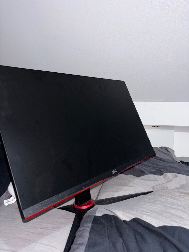 Kapotte AOC Gaming Monitor - 165Hz - 24 inch Full HD, IPS, DisplayPort, 1 tot 2 ms, Niet werkend