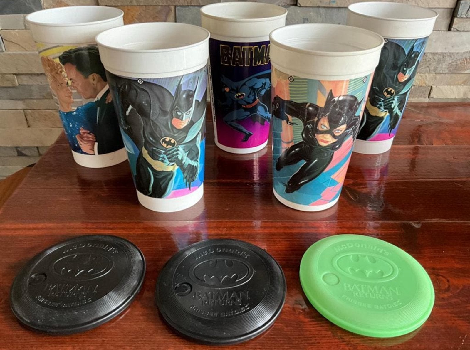 vintage verzamelbeakers van Batman en Catwoman DC Comics, Verzamelen, Ophalen of Verzenden, Zo goed als nieuw