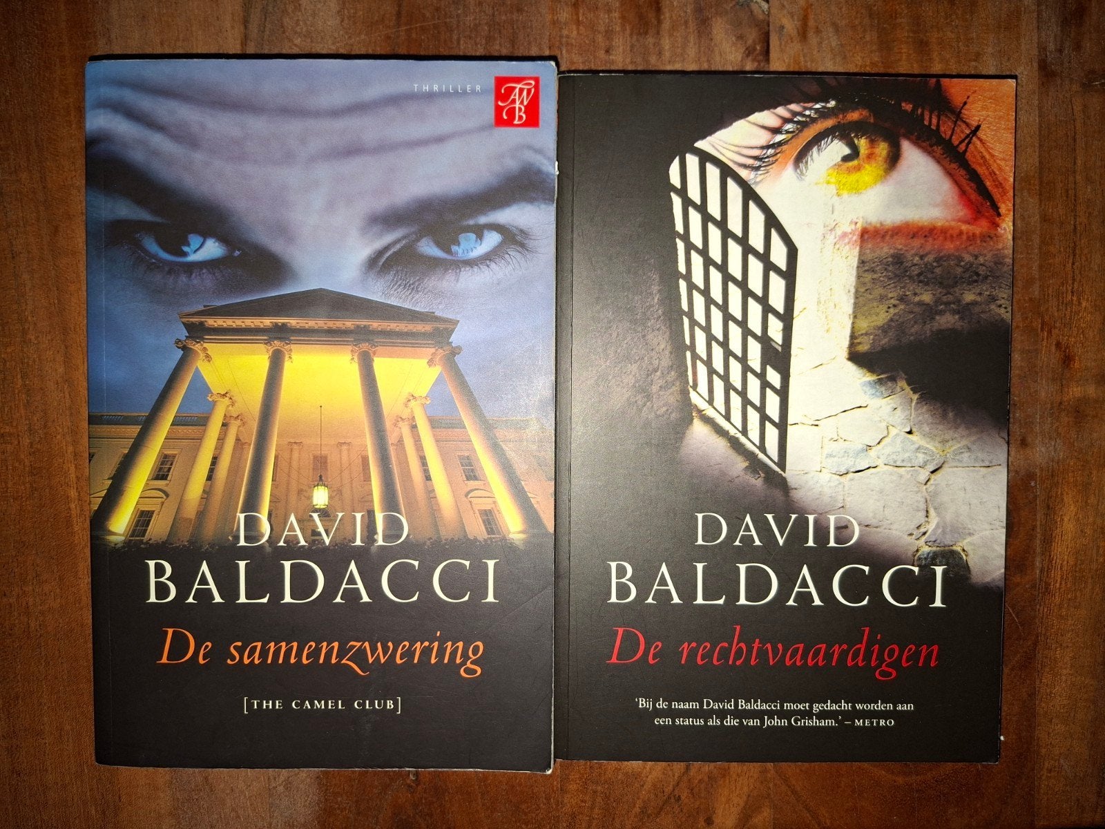 David Baldacci - De samenzwering en De rechtvaardigen, Boeken, Ophalen of Verzenden, Gelezen, David Baldacci, Amerika