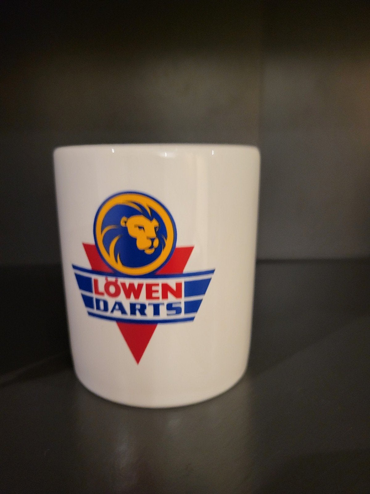 Löwen Darts Mok - Uniek verzamelobject, Ophalen of Verzenden