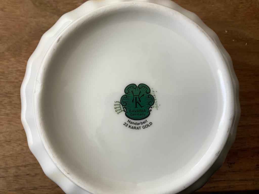 Bavaria Germany 22 Karaat Goud Servies Set, Ophalen of Verzenden, Zo goed als nieuw, Overige stijlen, Porselein