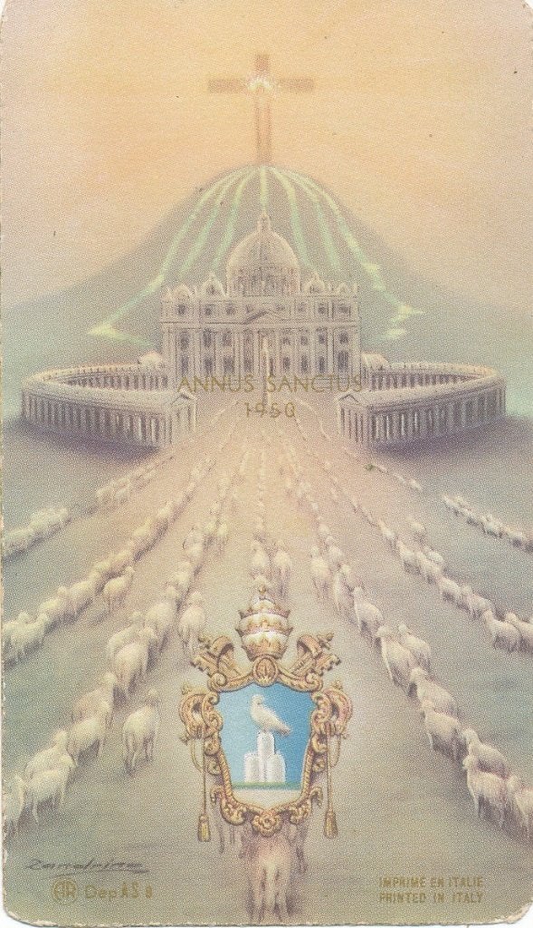 9 Mooie devotieprentjes van Rome Heilig jaar, Ophalen of Verzenden, Zo goed als nieuw, Kaart of Prent, Christendom | Katholiek