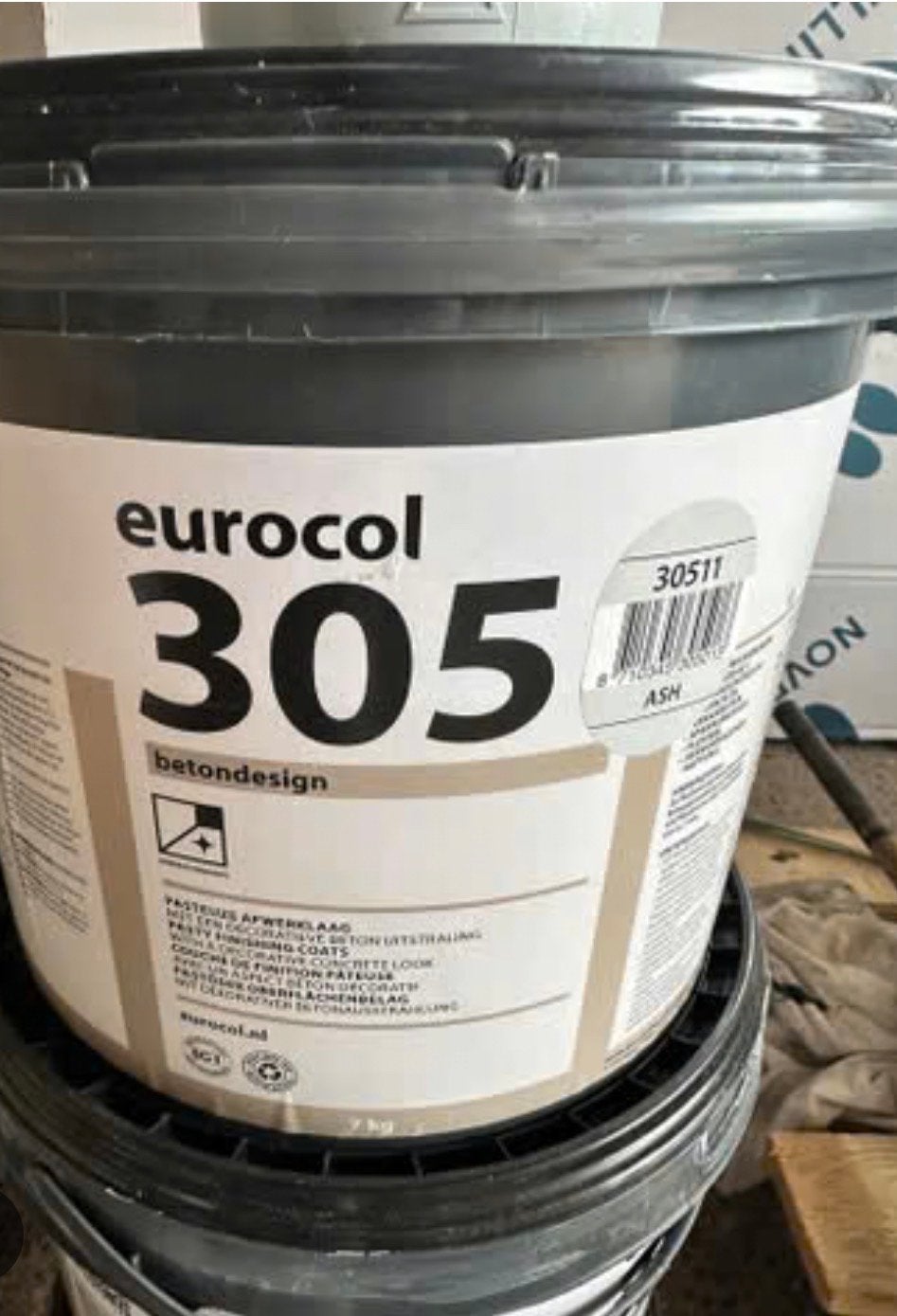 Eurocol 305 Betondesign Ash, Doe-het-zelf en Verbouw, Ophalen, Nieuw, Verf, 20 liter of meer