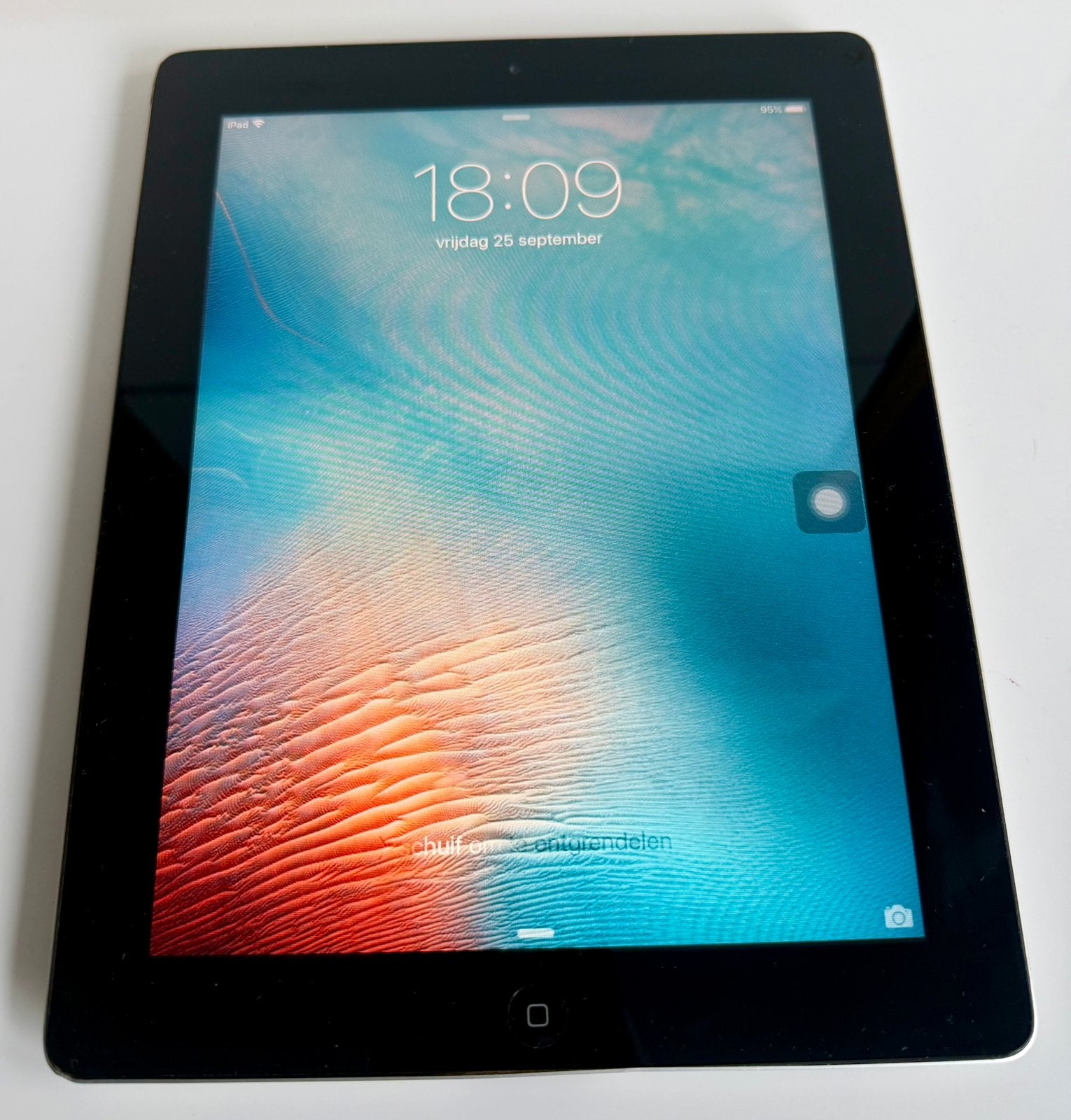 Apple Ipad 2nd Gen 2012 16GB zwart 9.7 inch - beschadigd, Computers en Software, 9 inch, Gebruikt, Apple iPad, Zwart