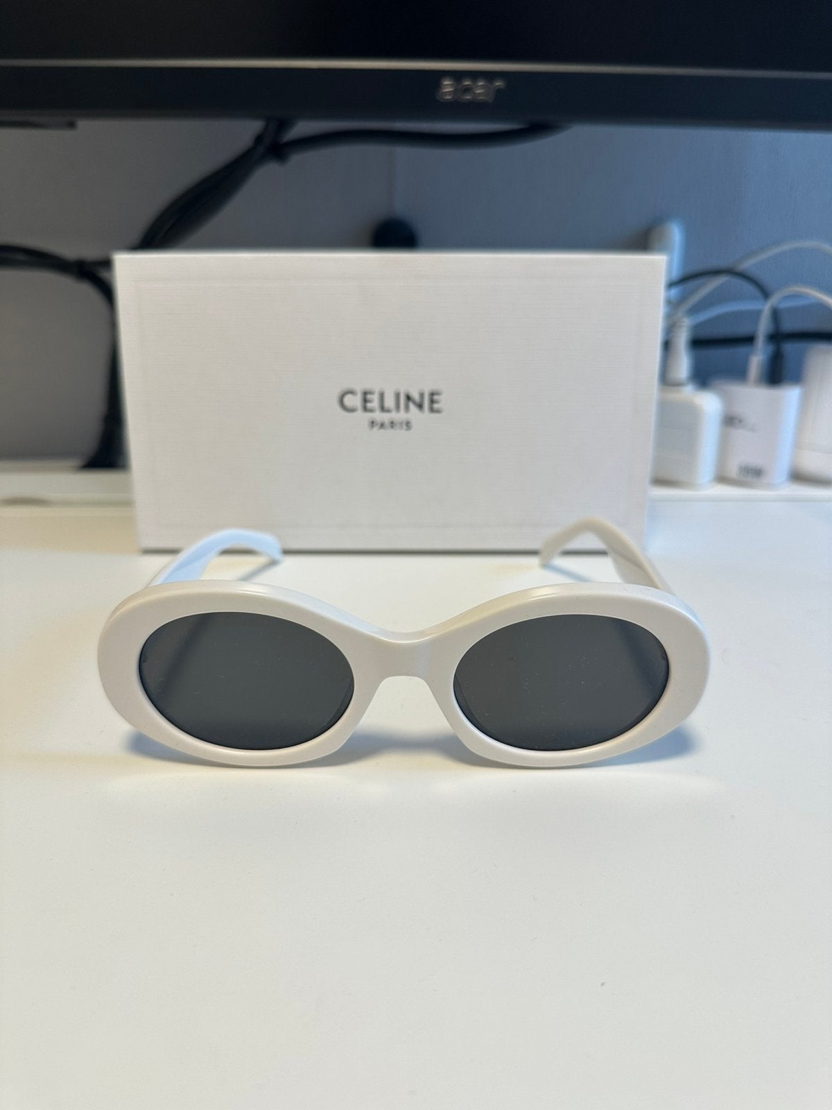 Celine zonnebril, Ophalen of Verzenden, Nieuw, Wit, Overige merken
