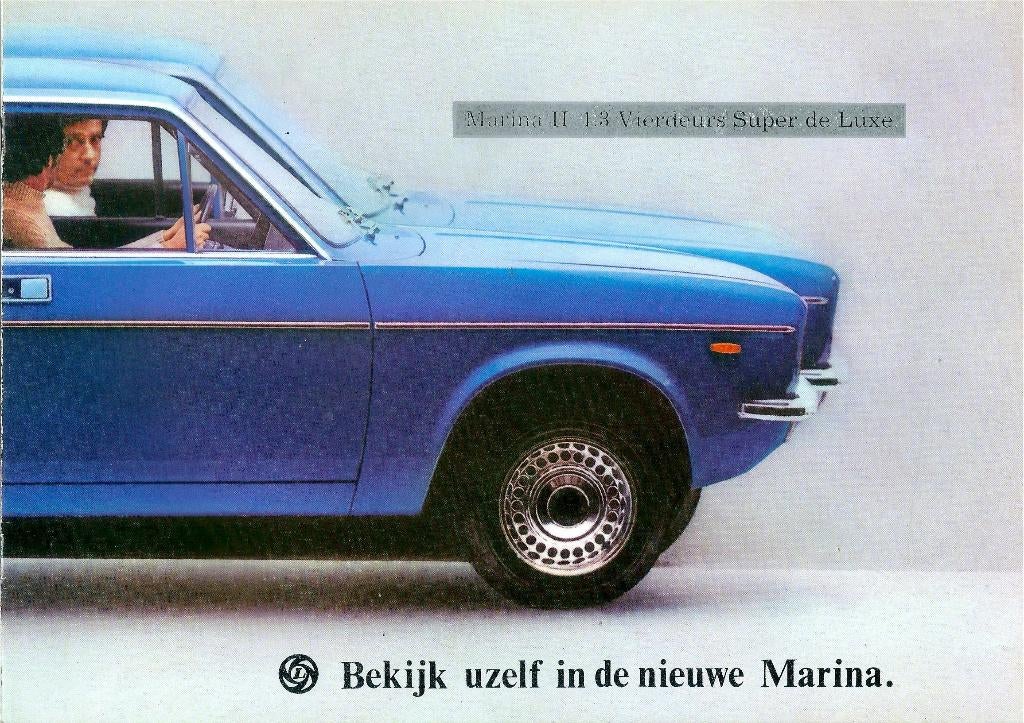 Folder Morris Marina 1976, Ophalen of Verzenden, Gelezen, Overige merken