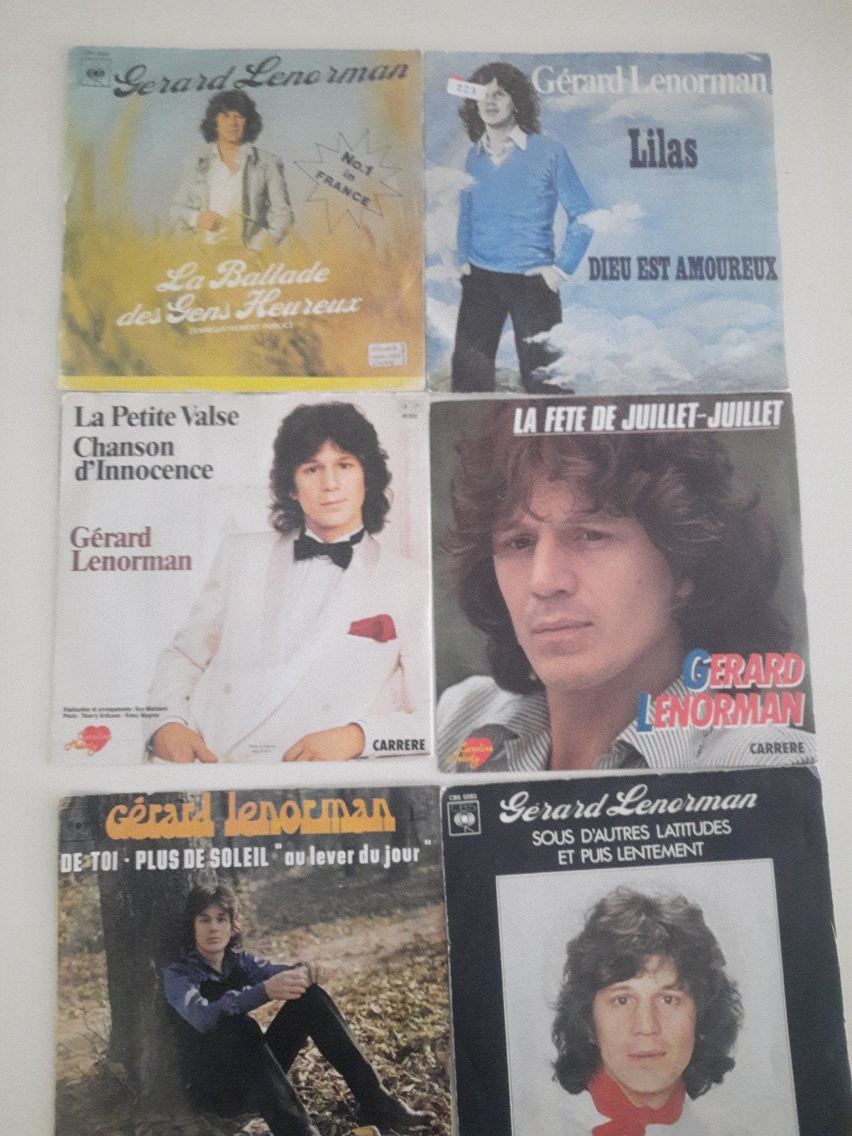 10x vinyl singels van Gérard Lenorman, Ophalen of Verzenden, Zo goed als nieuw, Nederlandstalig
