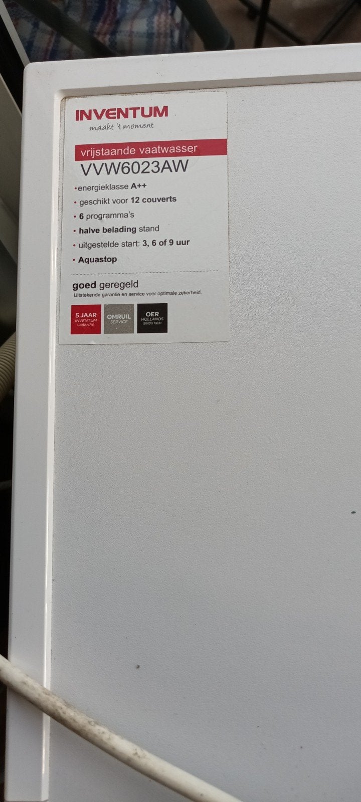 afwasmachine, Ophalen, Gebruikt, Minder dan 60 cm, 160 cm of meer