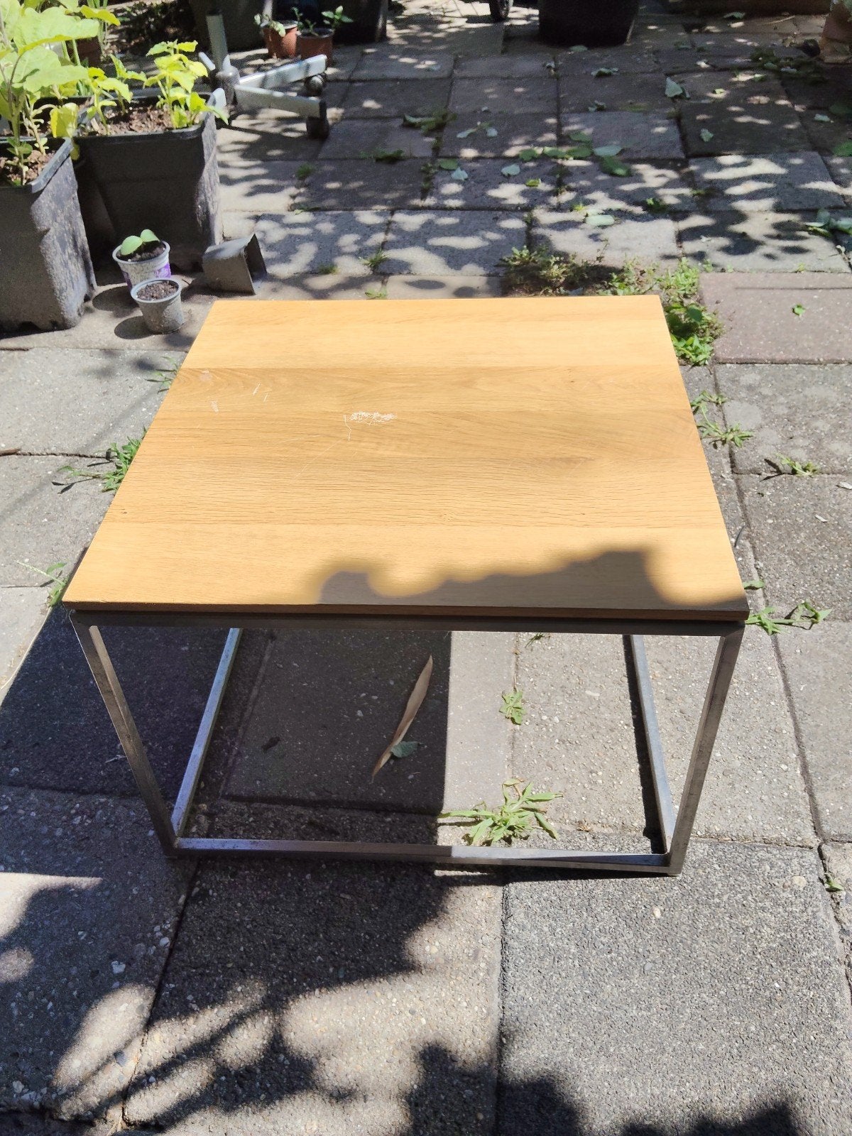Etnicraft  sidetable/maat:35x5o, Huis en Inrichting, Ophalen of Verzenden, Rechthoekig, 75 cm of meer, 60 cm of meer