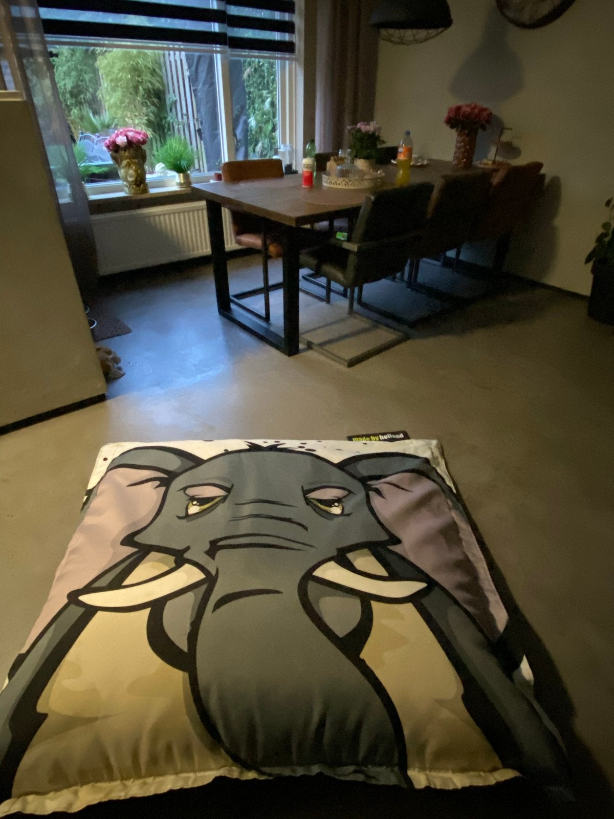 Grote Kinderzitzak Olifant – Made by Holland (120 x 130 cm), Ophalen, Gebruikt, Meerkleurig, Modern