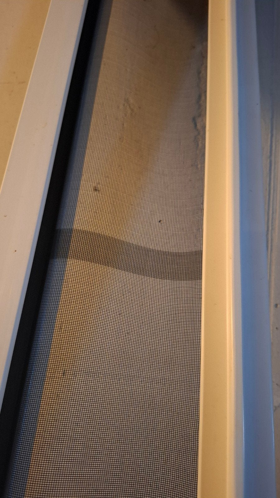 Dubbele inschuifbare hordeur - 210 cm hoog - Antraciet, Ophalen, Gebruikt, Hordeur, Schuifdeur