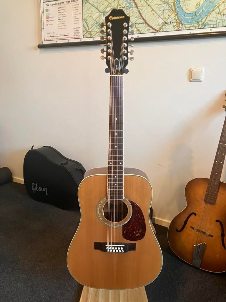 Epiphone DR-12 12 snarige gitaar., Muziek en Instrumenten, Ophalen, Zo goed als nieuw, Western- of Steelstringgitaar