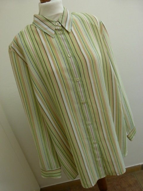 Streepjes blouse maat 50 XXL FAIR LADY vintage, Meerkleurig, Blouse of Tuniek, FAIR LADY, Ophalen of Verzenden