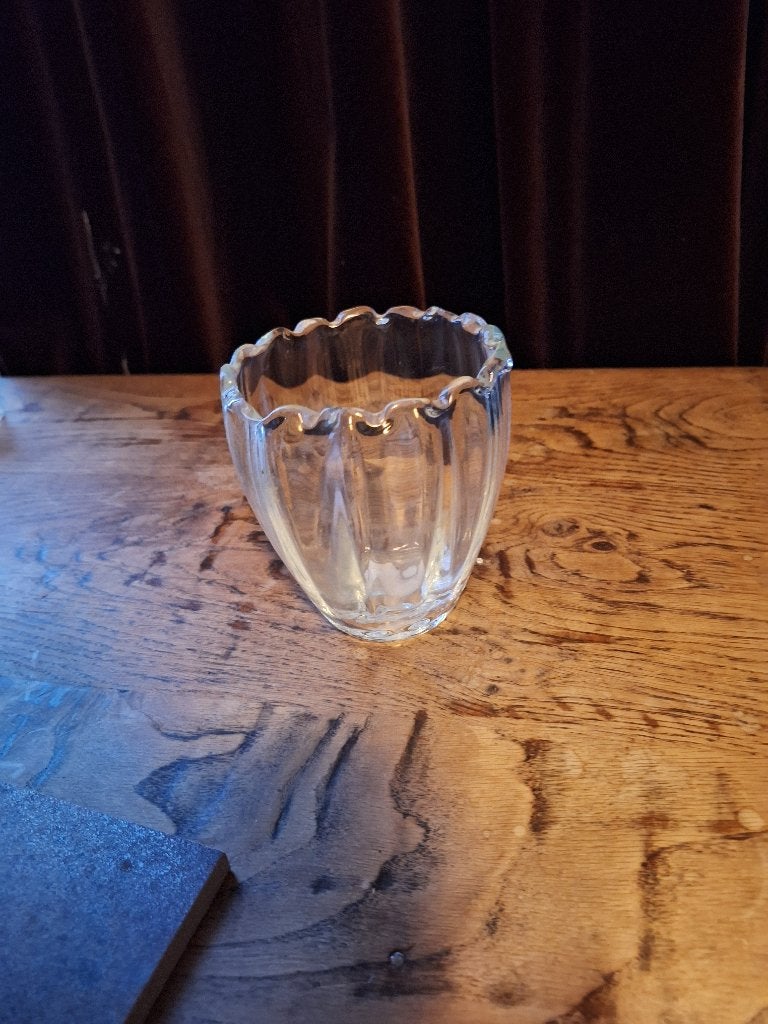 Littala Finland kristallen kandelaar, Ophalen of Verzenden, Kandelaar, 8 cm, Overige merken