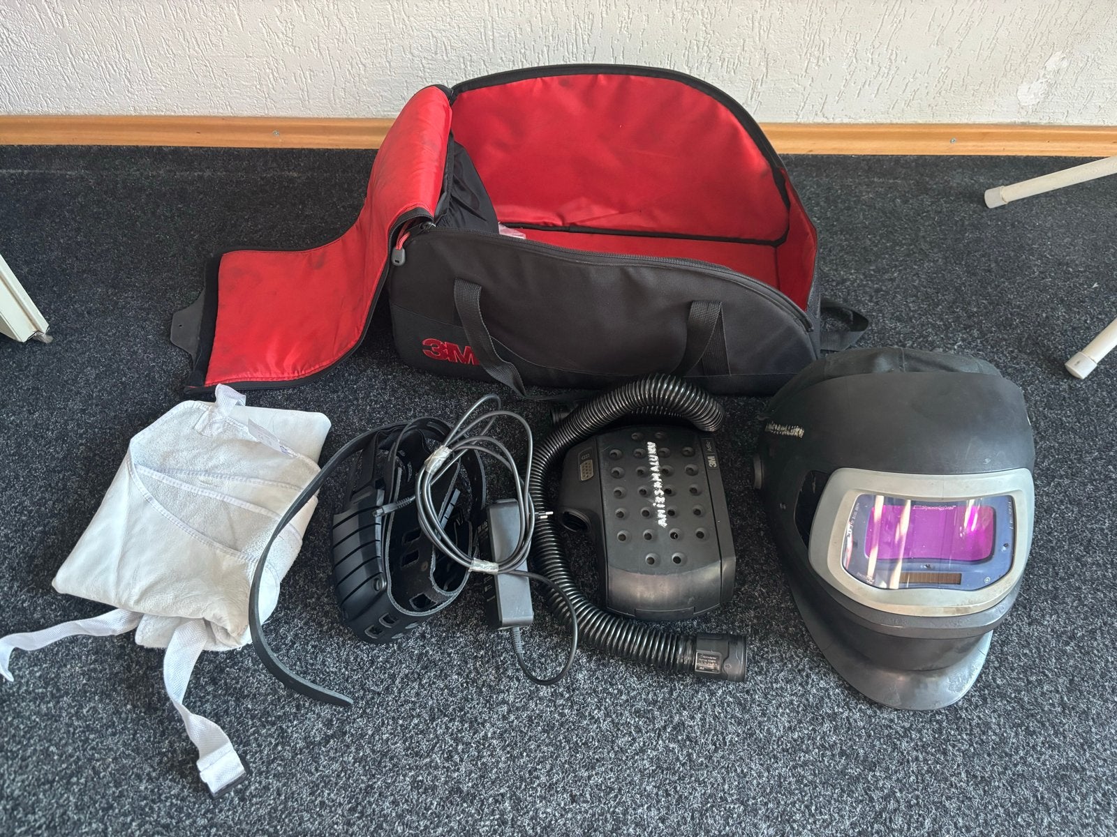 3M Speedglas lashelm met Adflo PAPR systeem, Ophalen of Verzenden, Gebruikt