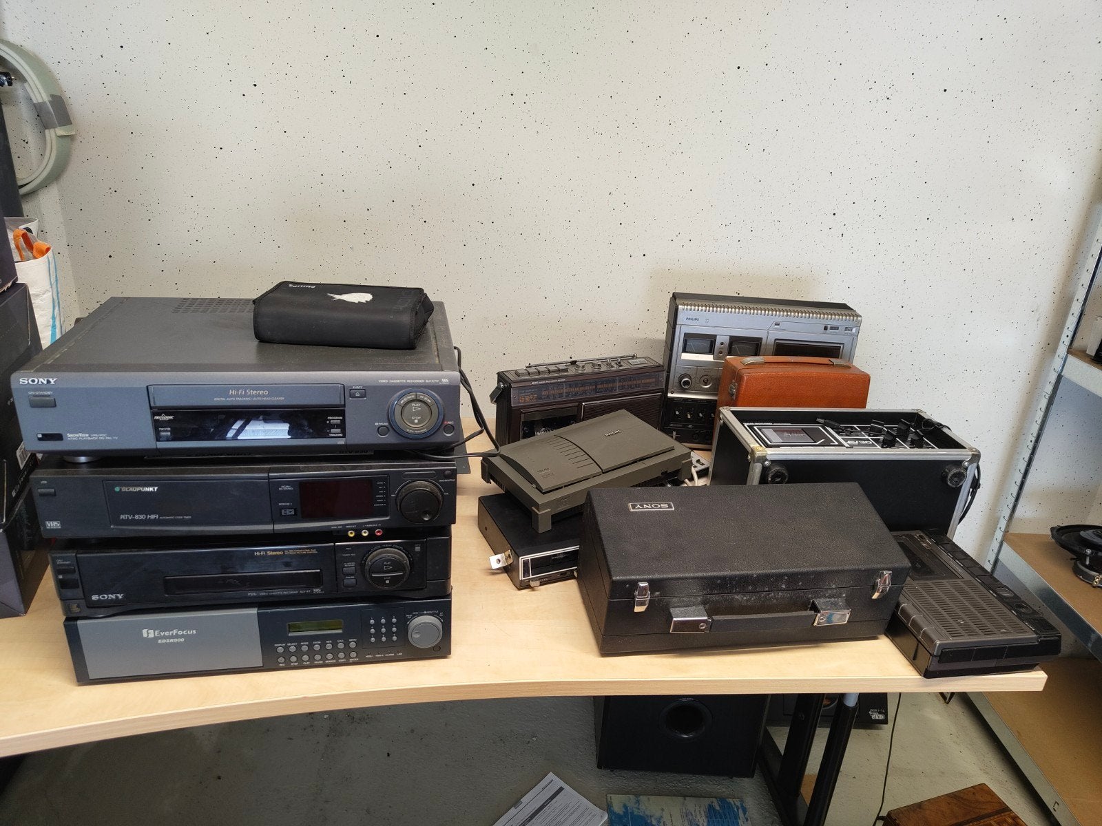 Grote partij vintage audio & video apparatuur, Ophalen, Bandrecorder