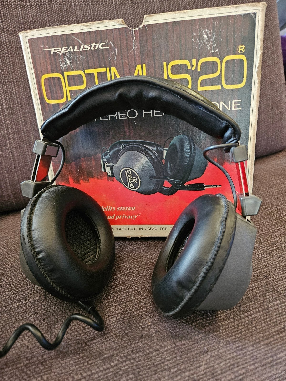 Realistic Optimus'20 hoofdtelefoon vintage, Ophalen of Verzenden