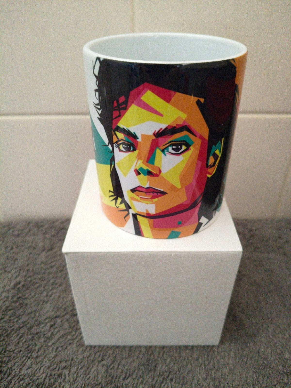 Nieuw! Michael Jackson Mok, Ophalen, Overige typen, Nieuw, Steen/keramiek