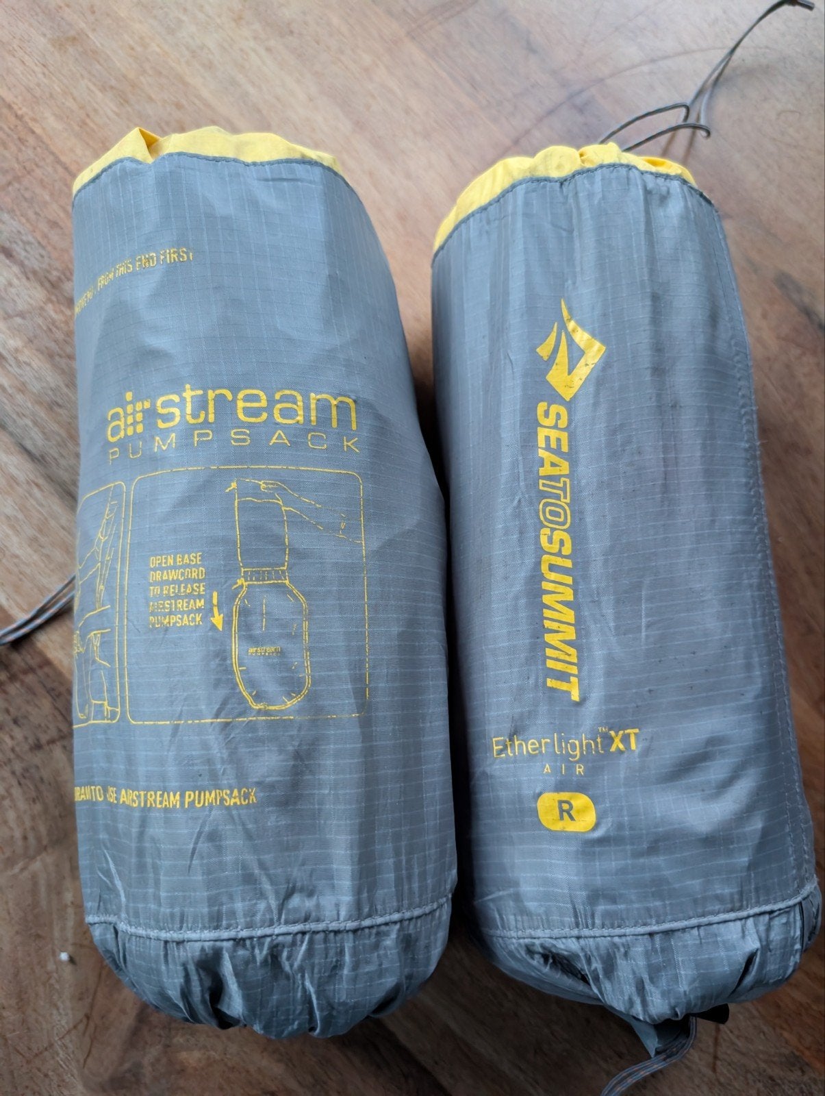 2st Sea to Summit Etherlight XT slaapmat R met pompzak, Ophalen of Verzenden, Ingebouwde pomp, Gebruikt, 1-persoons