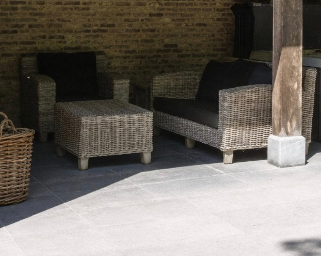 Rotan bank en fauteuil set, Ophalen, Gebruikt, Bank