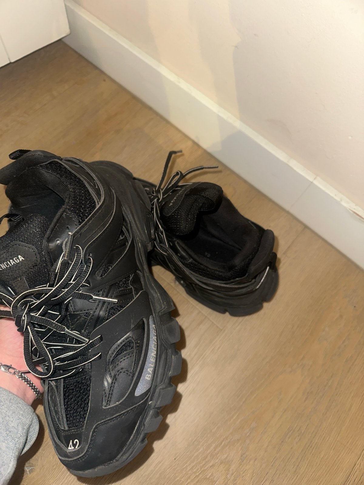 Balenciaga Track Sneakers Zwart Maat 42, Ophalen of Verzenden, Gedragen, Zwart, Sneakers of Gympen