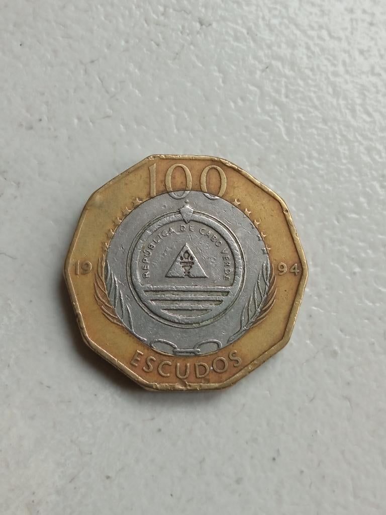 Kaapverdië 100 escudo 1994., Ophalen of Verzenden, Overige landen, Losse munt