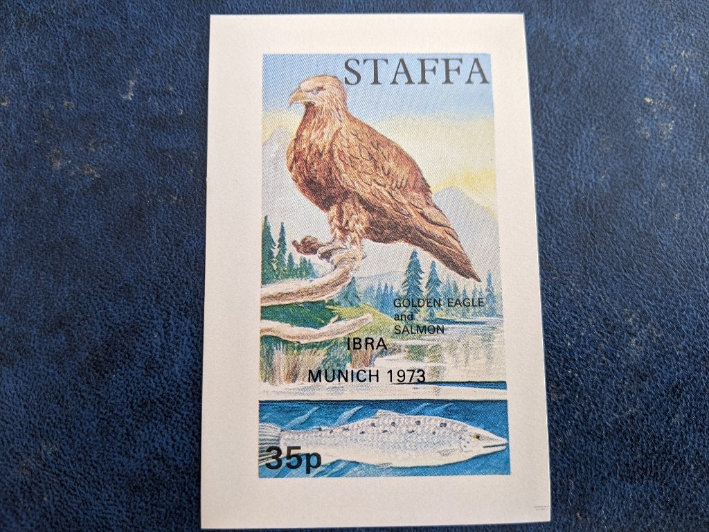 STAFFA 1973; BLOKJE VOGEL, Postzegels en Munten, Verzenden, Postfris, Dier of Natuur
