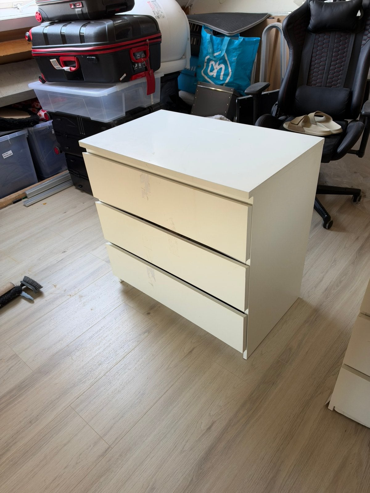 IKEA MALM ladekast wit – 3 lades ideaal voor IKEA hack / DIY, Ophalen, 50 tot 100 cm, Zo goed als nieuw, 3 of 4 laden