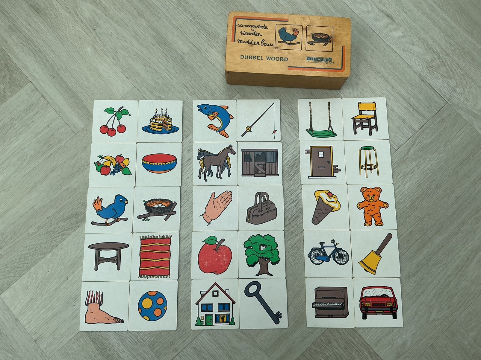 Educo Holland Dubbel woord educatief speelgoed, Ophalen of Verzenden, Gebruikt, Taal en Lezen