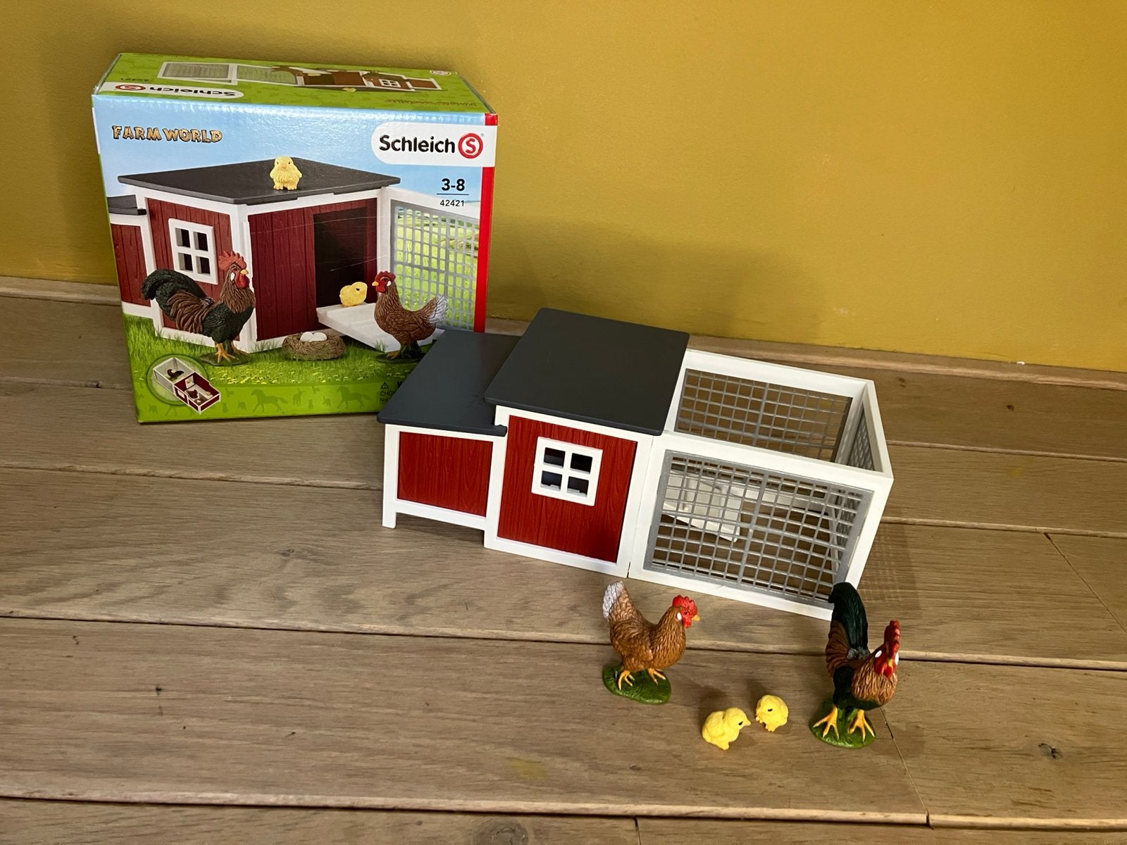 Schleich 42421 kippenhok, Verzamelen, Speelgoed, Ophalen, Zo goed als nieuw