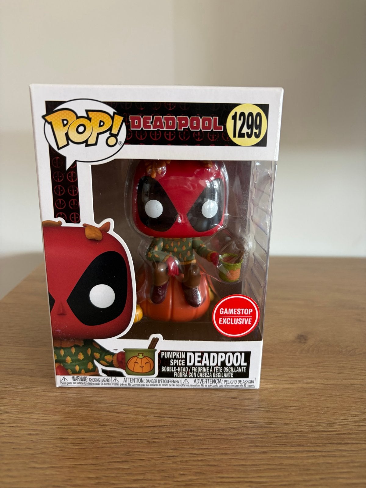 Funko Pop! Marvel Pumpkin Spice Deadpool 1299 GameStop, Ophalen of Verzenden, Nieuw