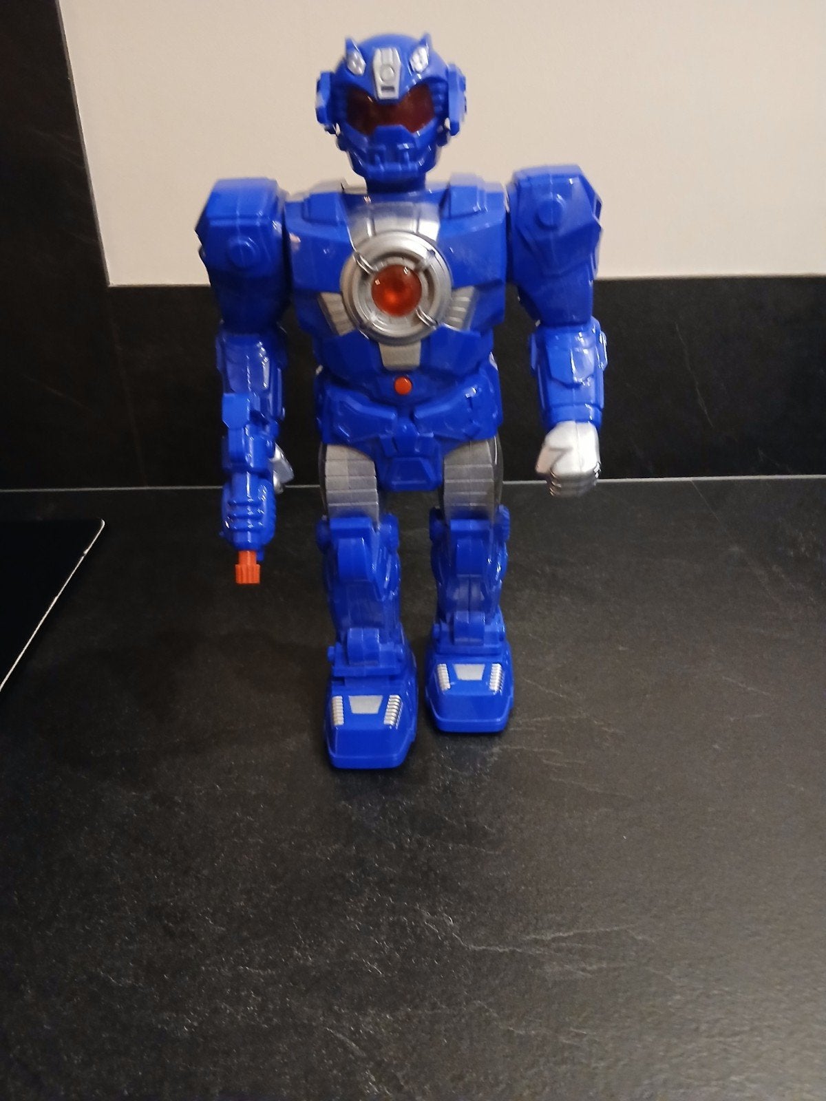 Blauwe Robot Speelgoed met Licht en Geluid, Ophalen of Verzenden, Gebruikt