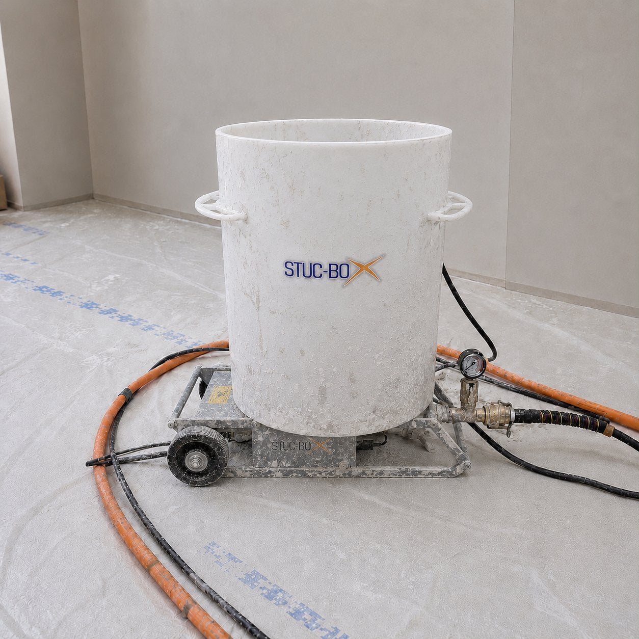 Stuc-box gipsspuit te koop, Ophalen