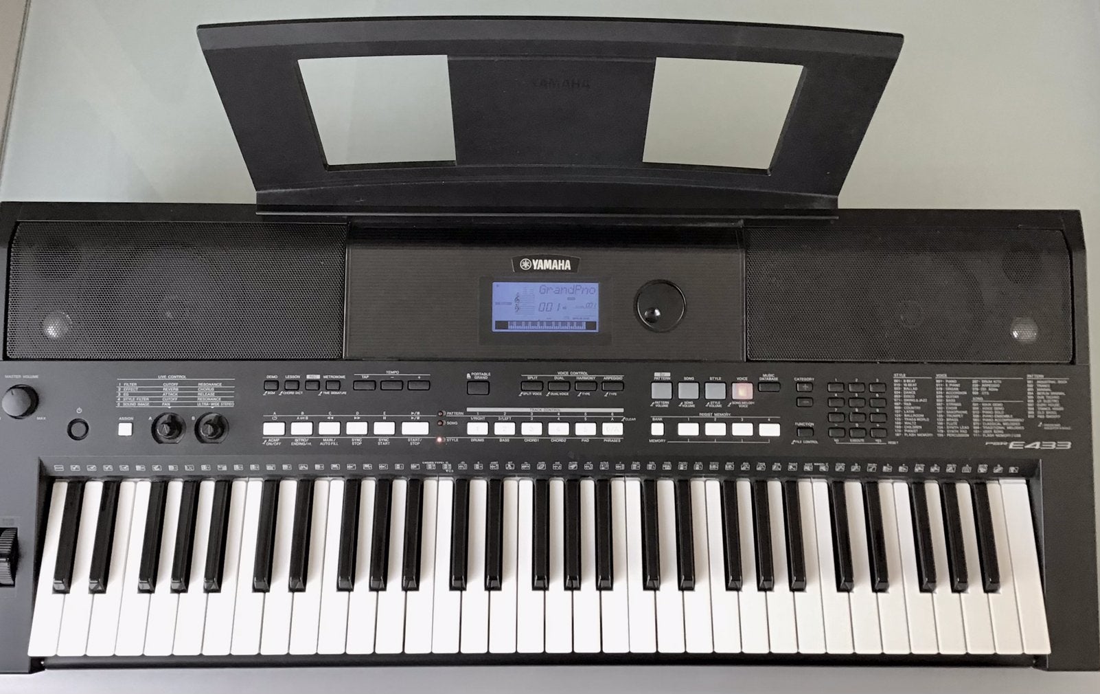 Yamaha PSR-E433 Keyboard ., Muziek en Instrumenten, Ophalen, 61 toetsen, Yamaha, Zo goed als nieuw