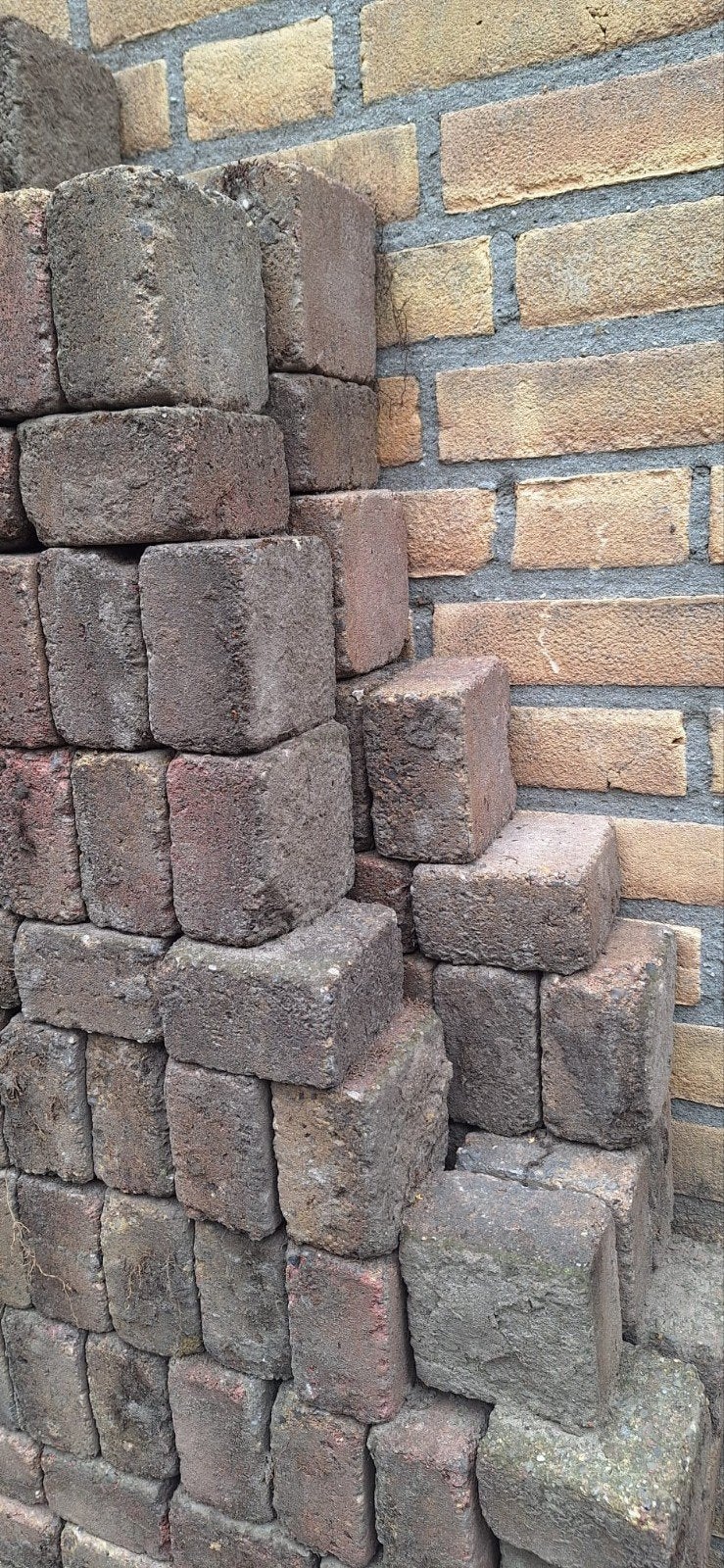 Cobblestones/betonklinkers, Tuin en Terras, Ophalen, Gebruikt, Overige typen, 10 m² of meer