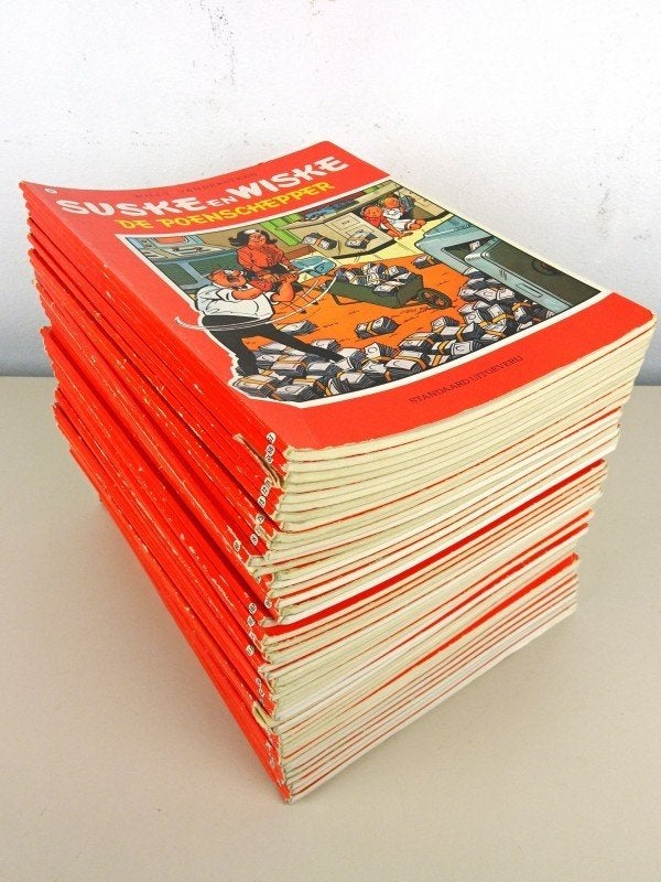 Een stapel Suske en Wiske strips, Boeken, Stripboeken, Meerdere stripboeken, Ophalen of Verzenden, Gelezen, Willy Vandersteen