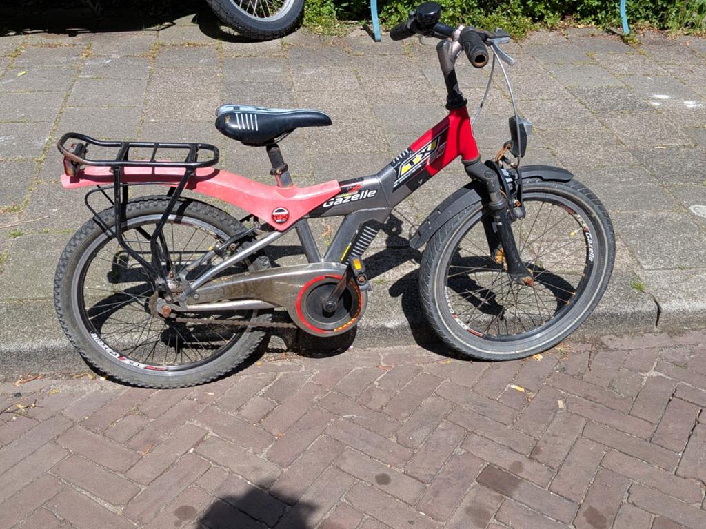 Gazelle kinderfiets 20 inch - Robuust en Klaar voor Avontuur, Ophalen, 20 inch of meer, Gebruikt, Velgrem