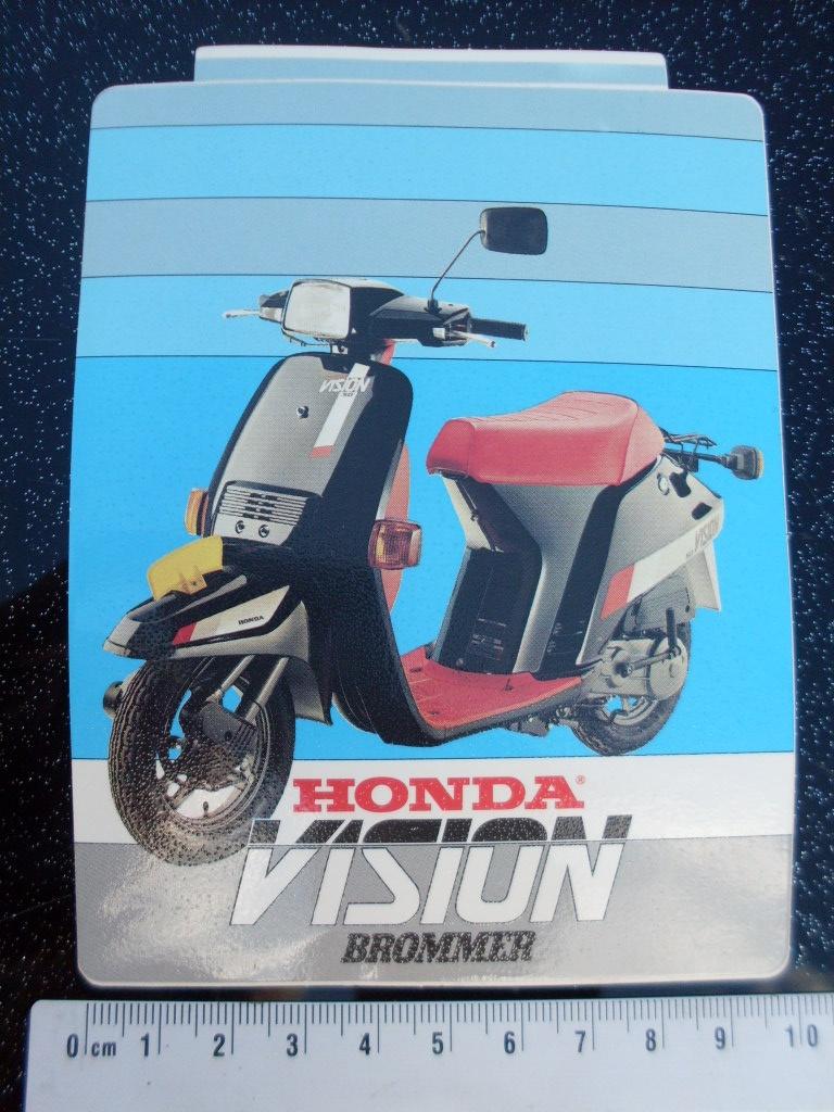 sticker honda vision brommer bromfiets vintage, Verzenden, Zo goed als nieuw, Auto of Motor