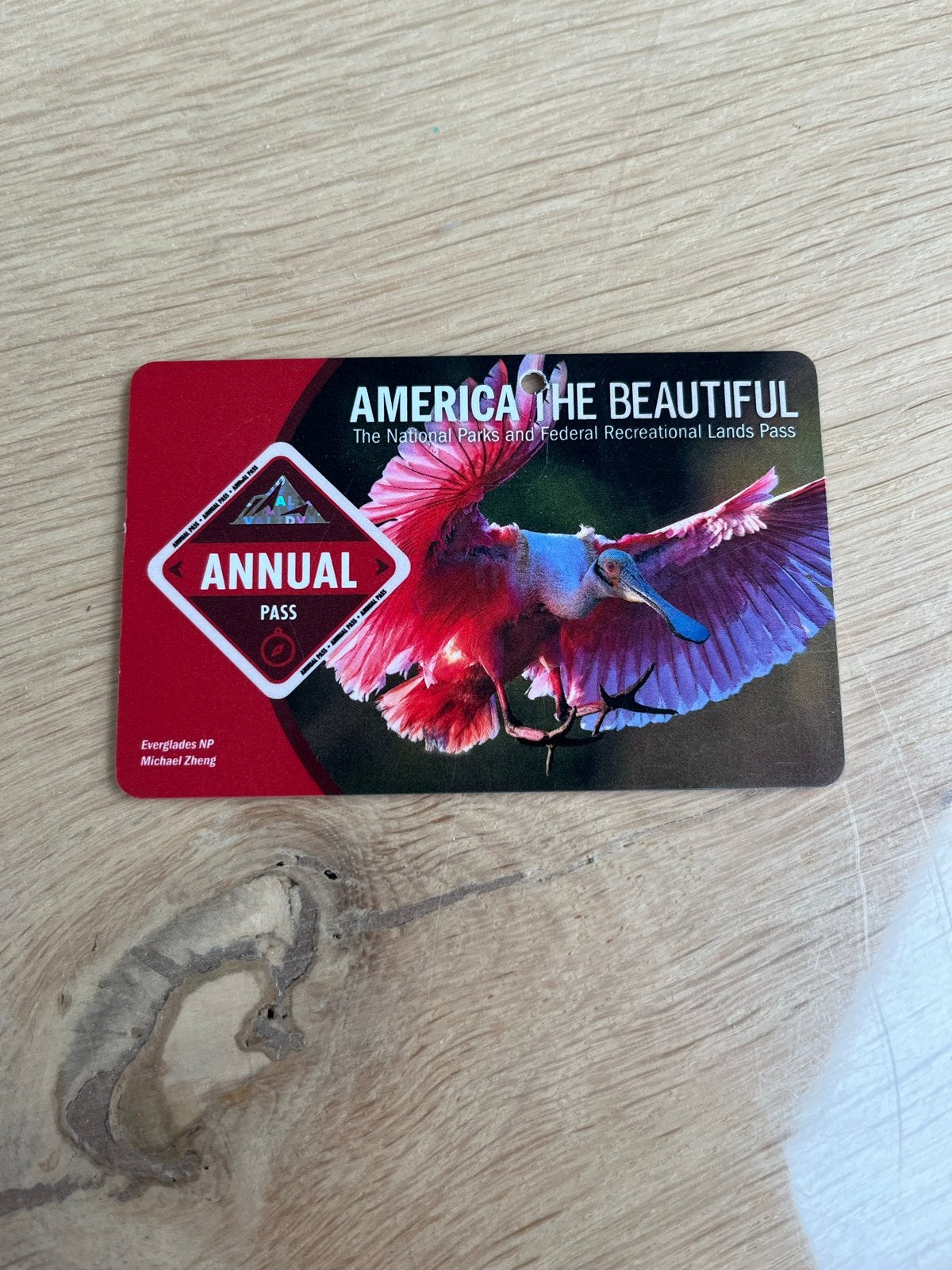 America the beautiful national park pass, Drie personen of meer, Ticket of Toegangskaart