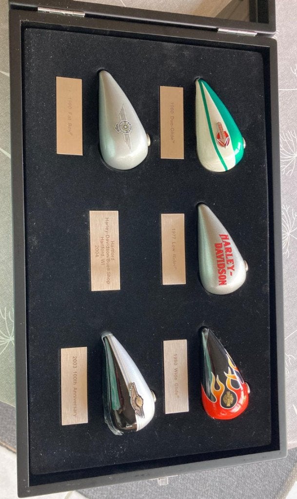 Harley-Davidson mini tank display vitrine, Ophalen, Zo goed als nieuw