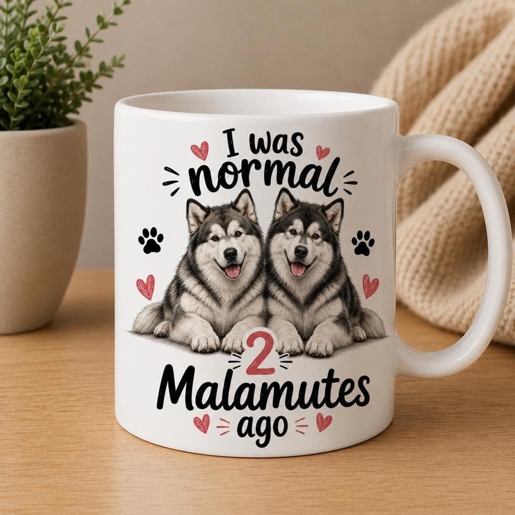 I was normal 2 Malamutes ago - Malamute mok, Dieren en Toebehoren, Verzenden, Nieuw