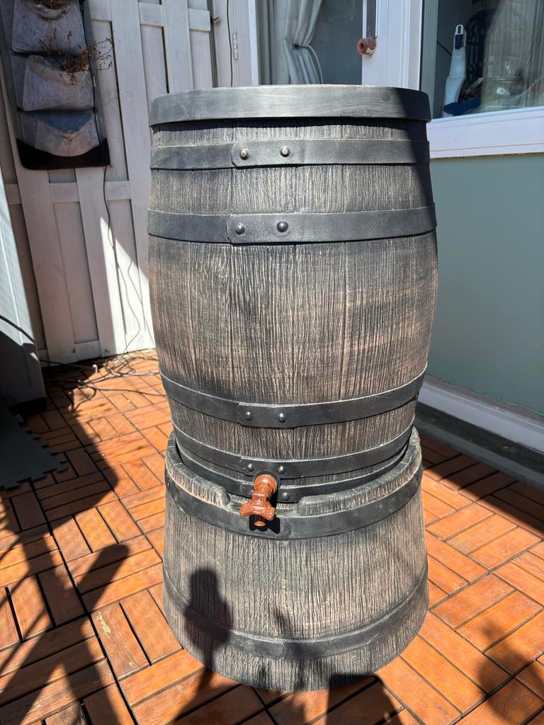 Regenton Roto 50L met voet en vulautomaat - Nieuw, Tuin en Terras, Regentonnen, Ophalen, Kunststof, Met kraantje, Minder dan 75 liter