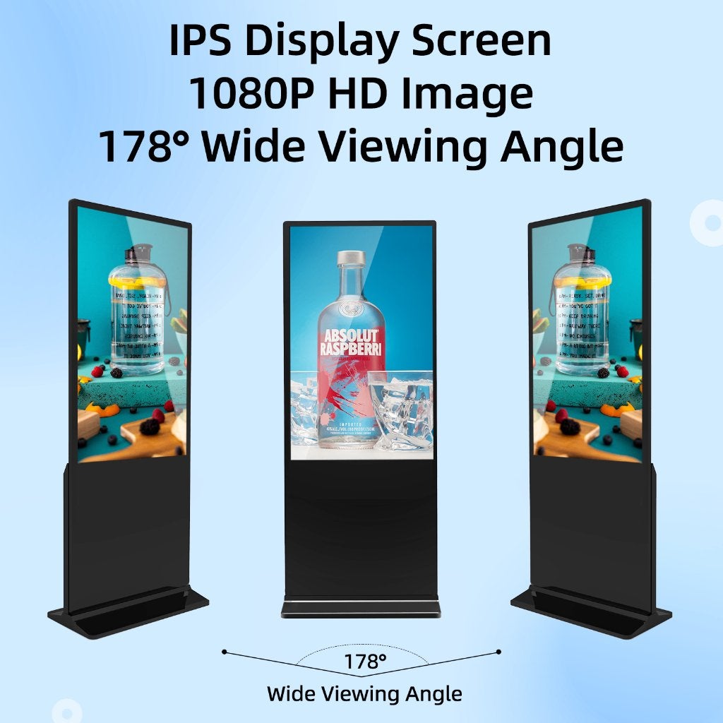 DJLicht 55'' Touch display zuil Reclamezuil 205cm Android, ., Nieuw, Ophalen of Verzenden, .