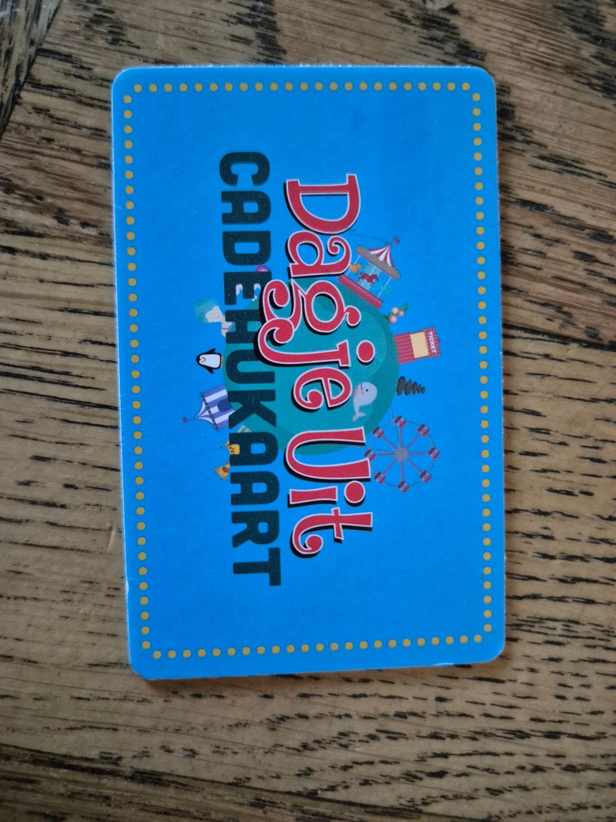 Dagje uit cadeaukaart 50 euro geldig t/m 12 september, Tickets en Kaartjes, Eén persoon, Cadeaubon