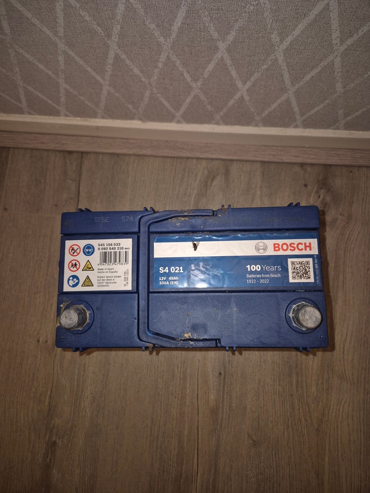 Bosch S4 021 Auto Accu 12V 45Ah 330A (EN), Ophalen