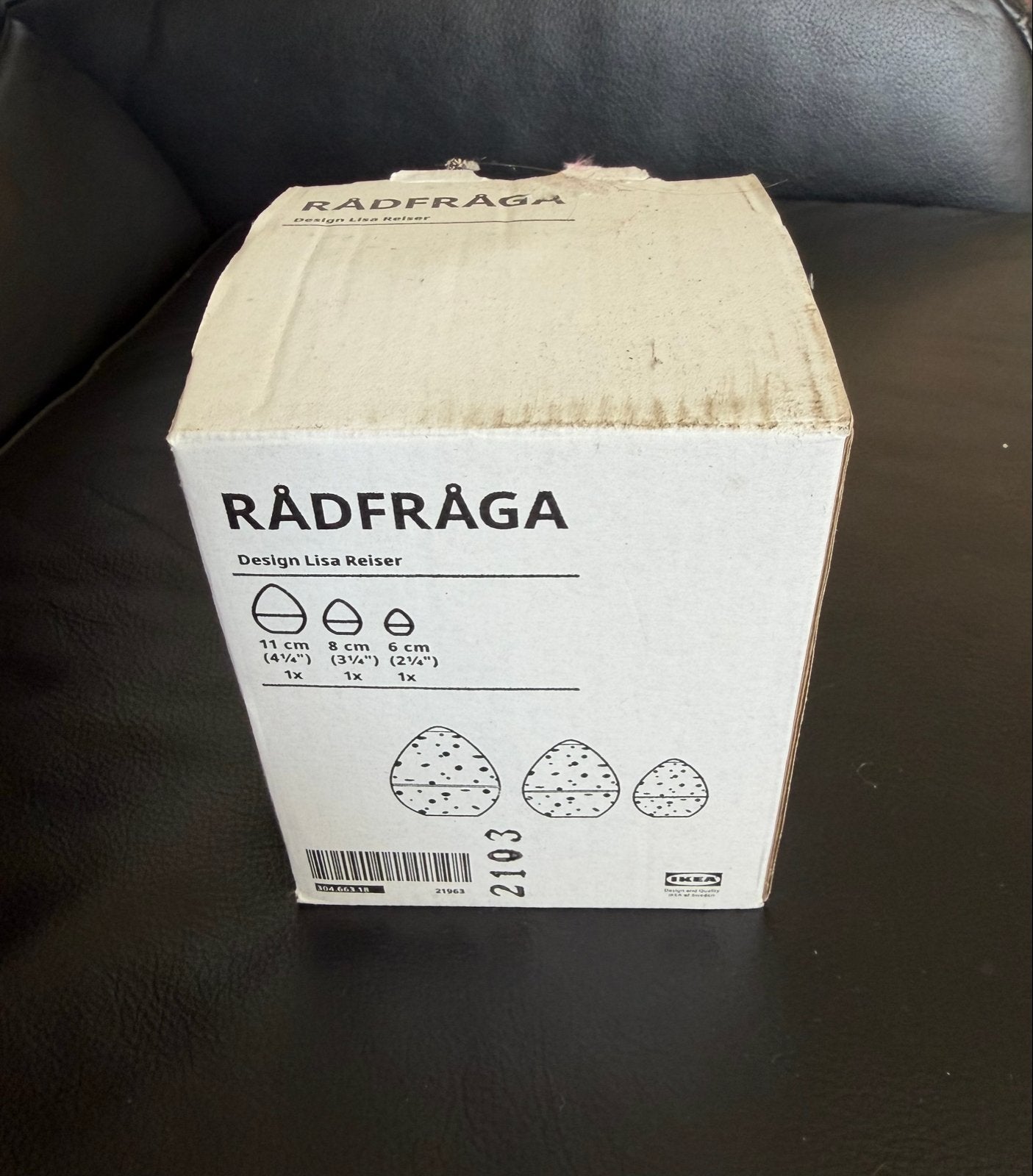 IKEA RÅDFRÅGA decoratieve eieren, set van 3, Nieuw, Ophalen of Verzenden, Modern, Wit