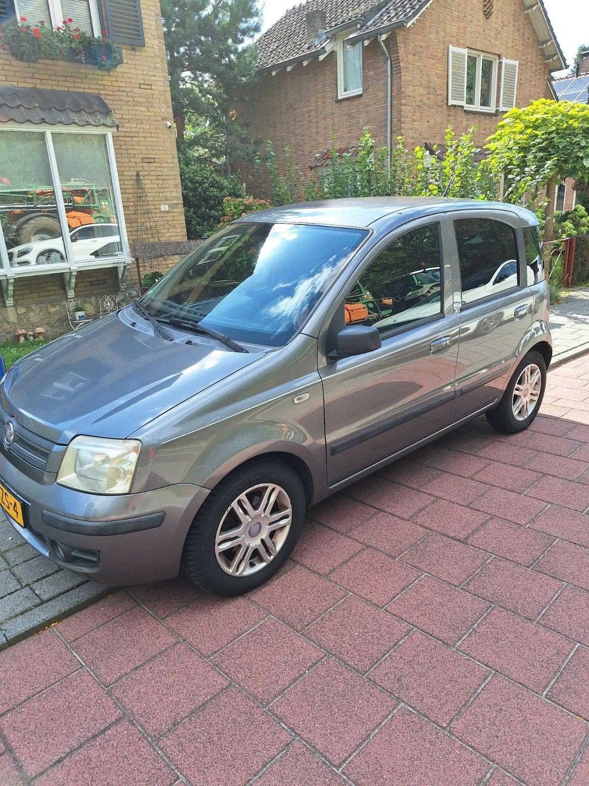 Fiat Panda 1.2 44KW 60PK 2009 Grijs, Auto's, Voorwielaandrijving, 1242 cc, Origineel Nederlands, Handgeschakeld