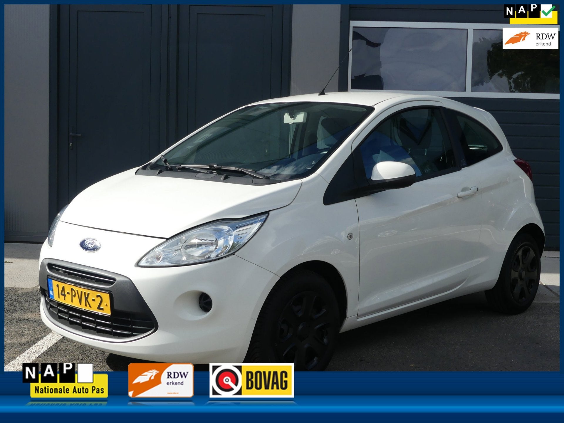Ford Ka 1.2 Airco Centr.+ Afsb. Elektr. Ramen Distributierie, Voorwielaandrijving, Stof, Gebruikt, 4 cilinders